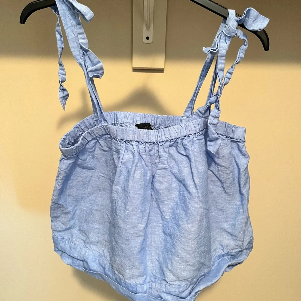 J. Crew Light Blue Swing Top - Picture 2 of 4